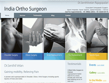 Tablet Screenshot of indiaorthosurgeon.com